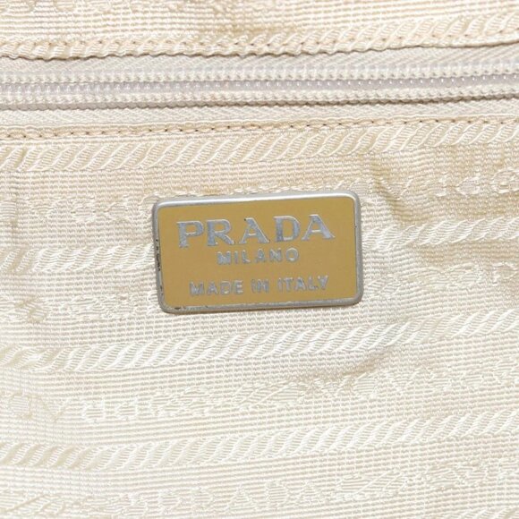 PRADA Backpack Nylon Beige Auth 73873 - Picture 12 of 16
